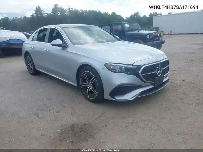 2025 Mercedes-Benz E 350 VIN: W1KLF4HB7SA171694 Lot: 45587621