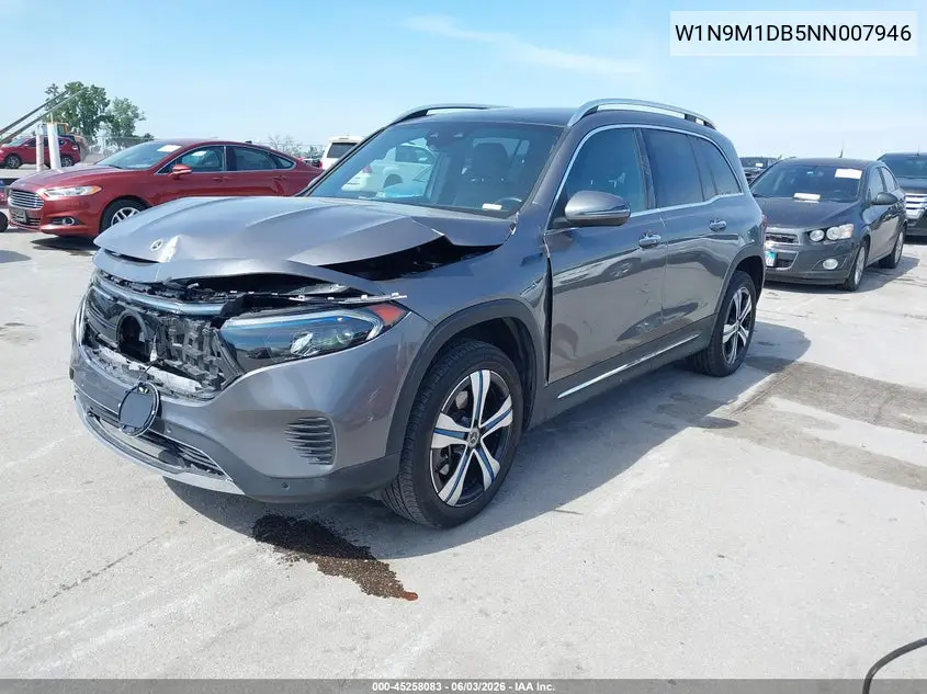 2022 Mercedes-Benz Eqb 350 Suv 4Matic VIN: W1N9M1DB5NN007946 Lot: 45258083