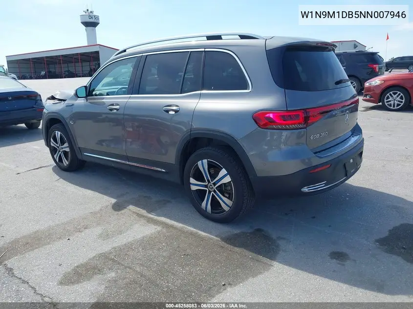 2022 Mercedes-Benz Eqb 350 Suv 4Matic VIN: W1N9M1DB5NN007946 Lot: 45258083
