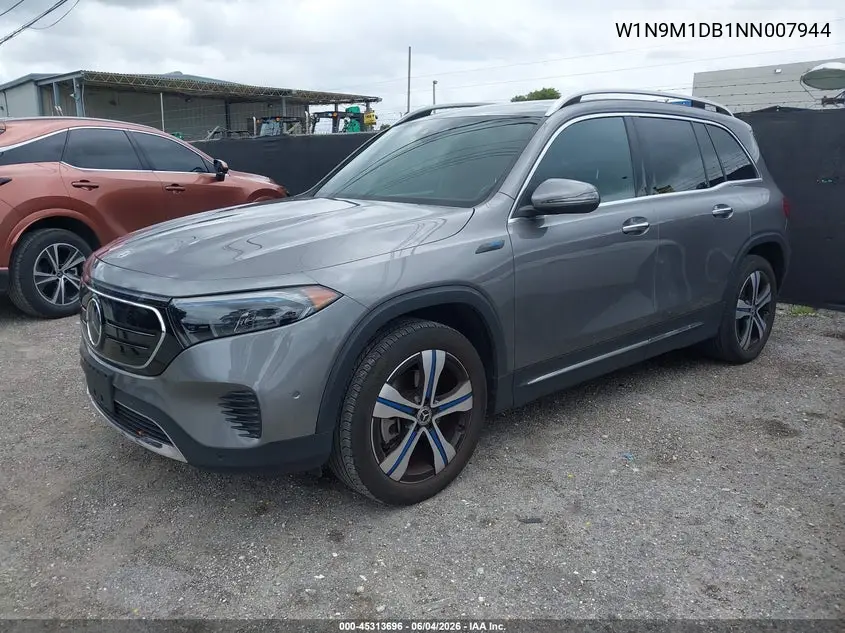 2022 Mercedes-Benz Eqb 350 Suv 4Matic VIN: W1N9M1DB1NN007944 Lot: 45313696