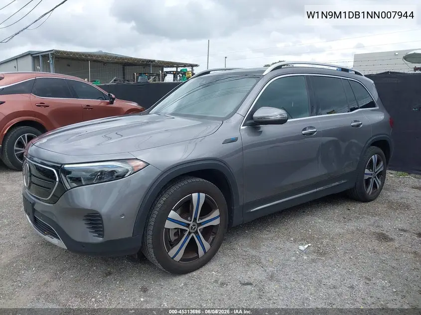 2022 Mercedes-Benz Eqb 350 Suv 4Matic VIN: W1N9M1DB1NN007944 Lot: 45313696