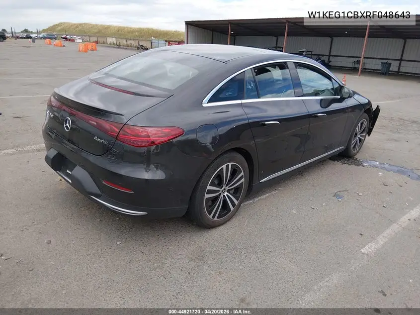 2024 Mercedes-Benz Eqe 350 4Matic VIN: W1KEG1CBXRF048643 Lot: 44921720