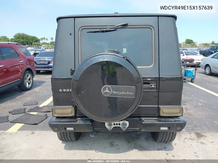 2005 Mercedes-Benz G 500 4Matic/Grand Edition 4Matic VIN: WDCYR49E15X157639 Lot: 45436281