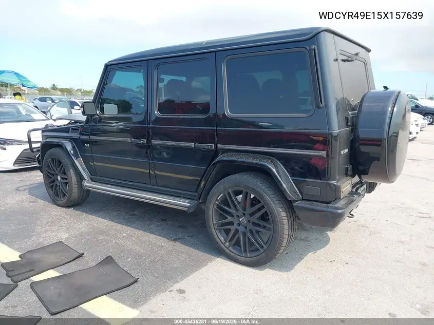 2005 Mercedes-Benz G 500 4Matic/Grand Edition 4Matic VIN: WDCYR49E15X157639 Lot: 45436281