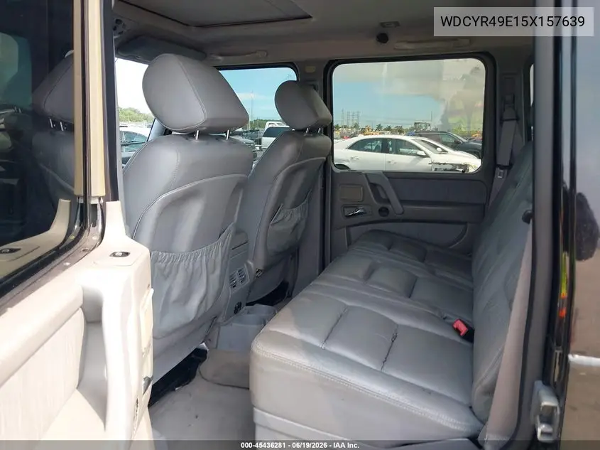 2005 Mercedes-Benz G 500 4Matic/Grand Edition 4Matic VIN: WDCYR49E15X157639 Lot: 45436281