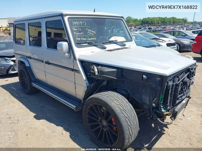 2007 Mercedes-Benz G 500 4Matic VIN: WDCYR49EX7X168822 Lot: 45256245