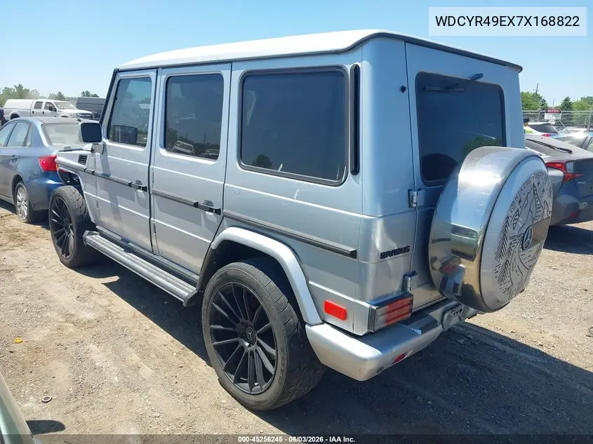 2007 Mercedes-Benz G 500 4Matic VIN: WDCYR49EX7X168822 Lot: 45256245