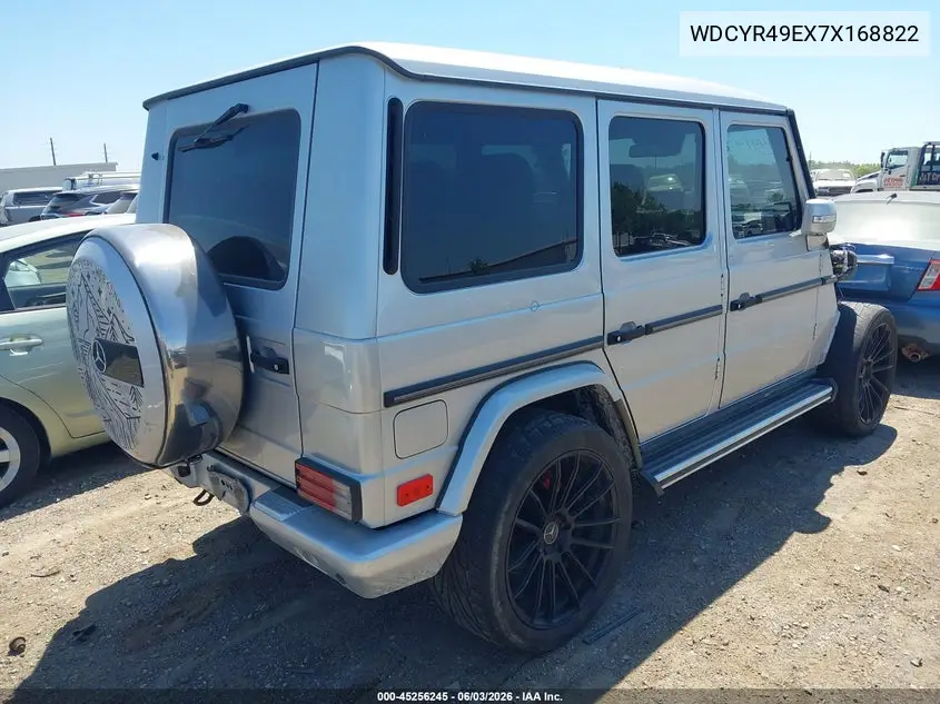 2007 Mercedes-Benz G 500 4Matic VIN: WDCYR49EX7X168822 Lot: 45256245