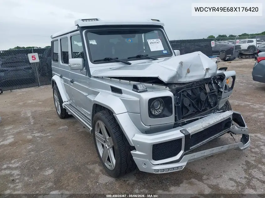 2008 Mercedes-Benz G 500 4Matic VIN: WDCYR49E68X176420 Lot: 45035367