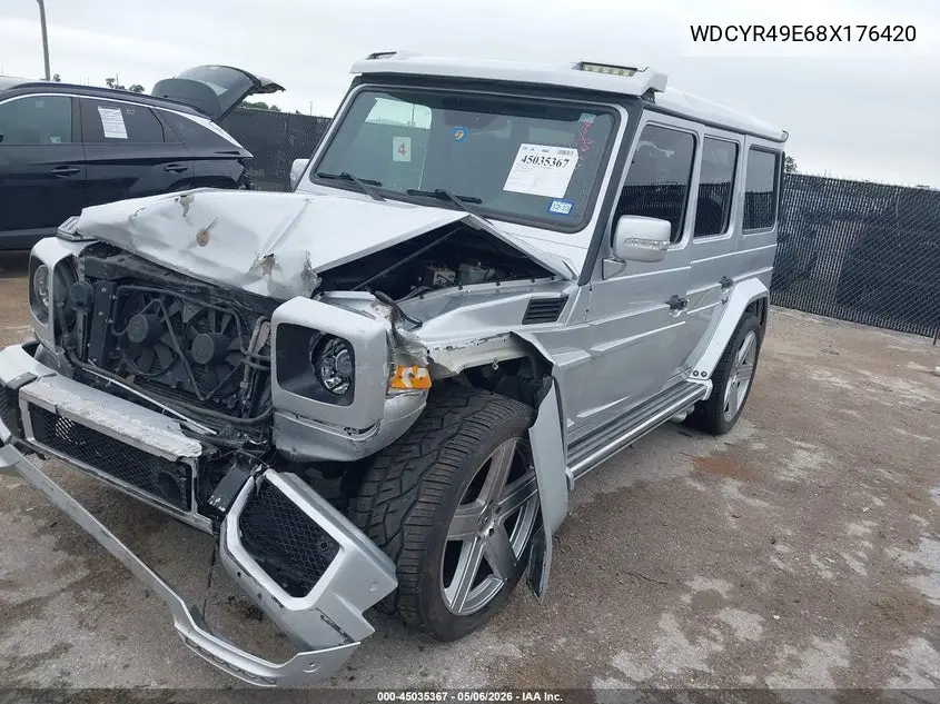 2008 Mercedes-Benz G 500 4Matic VIN: WDCYR49E68X176420 Lot: 45035367
