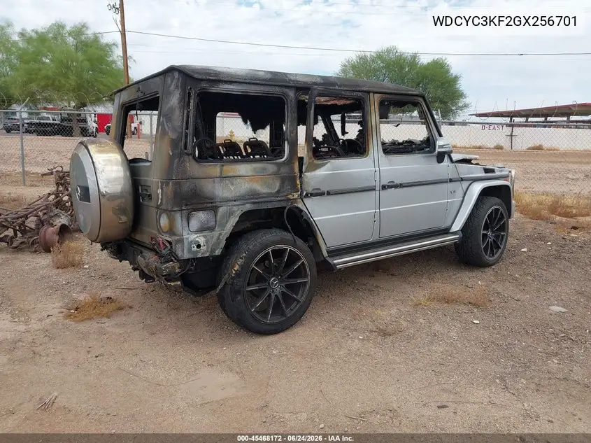 2016 Mercedes-Benz G 550 4Matic VIN: WDCYC3KF2GX256701 Lot: 45468172