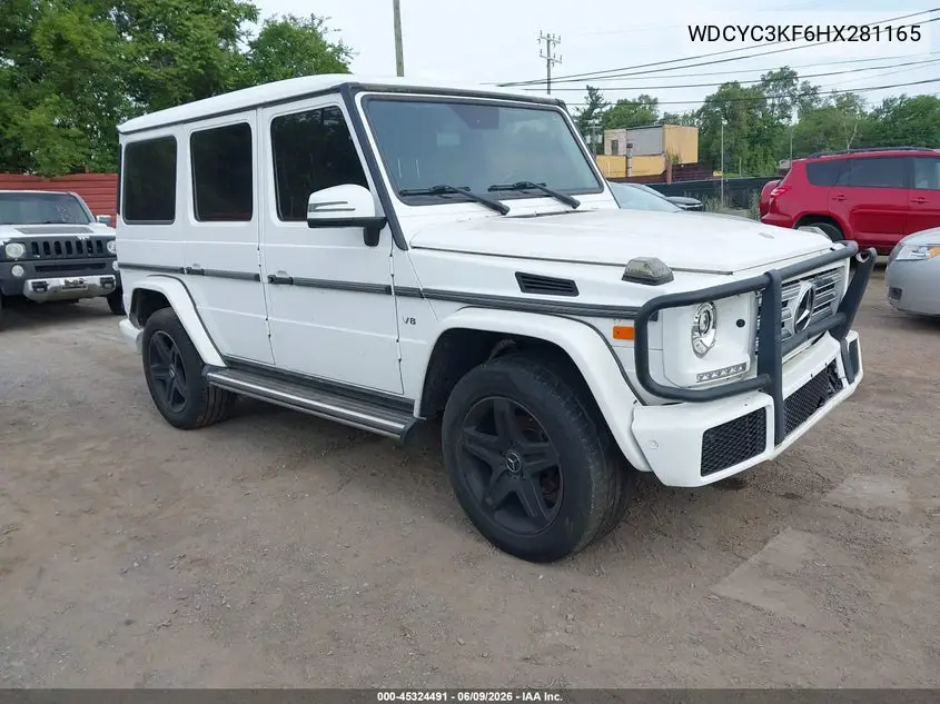 2017 Mercedes-Benz G 550 4Matic VIN: WDCYC3KF6HX281165 Lot: 45324491