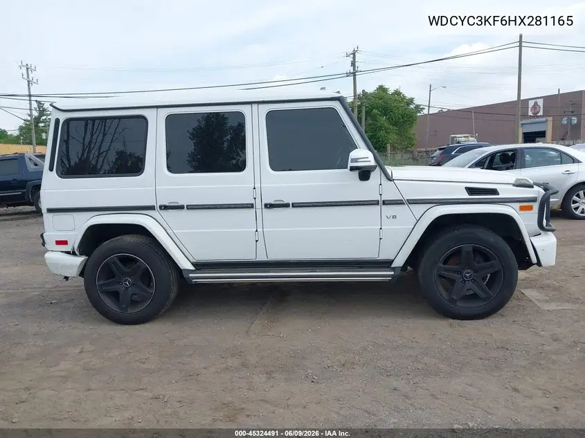 2017 Mercedes-Benz G 550 4Matic VIN: WDCYC3KF6HX281165 Lot: 45324491