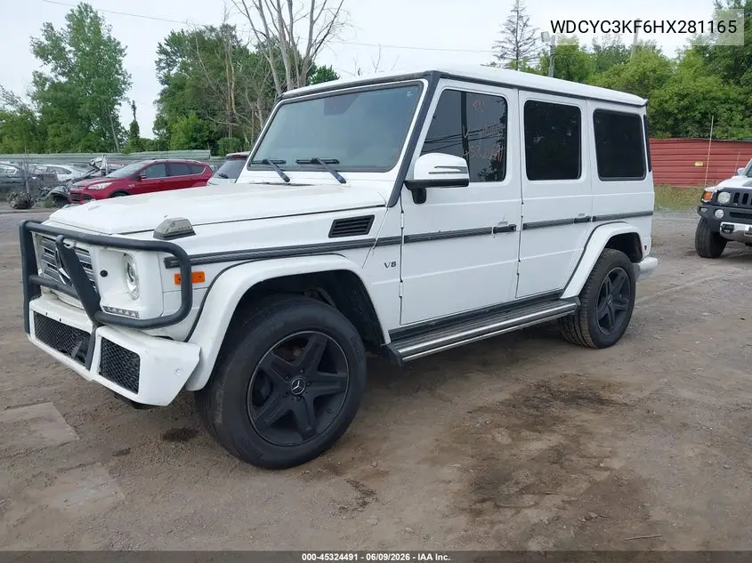 2017 Mercedes-Benz G 550 4Matic VIN: WDCYC3KF6HX281165 Lot: 45324491