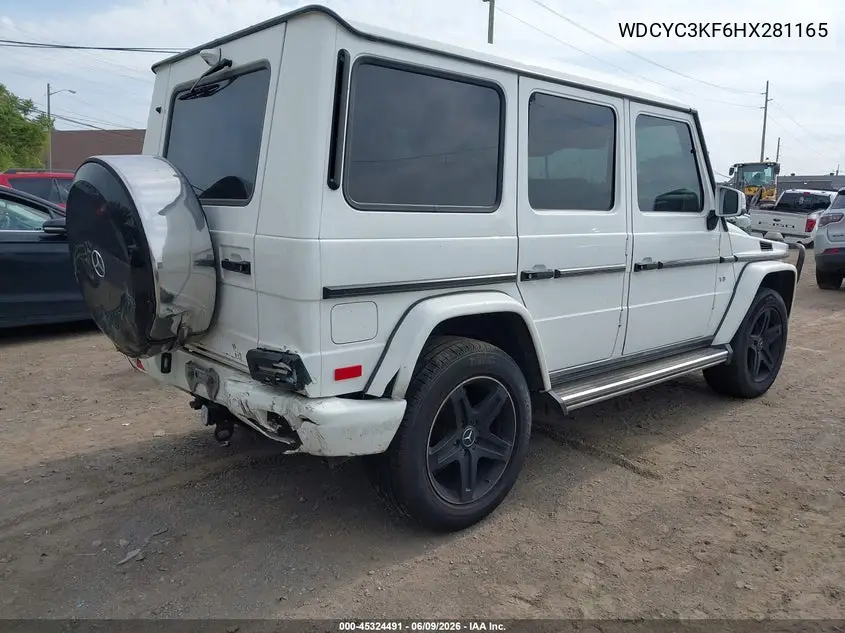 2017 Mercedes-Benz G 550 4Matic VIN: WDCYC3KF6HX281165 Lot: 45324491