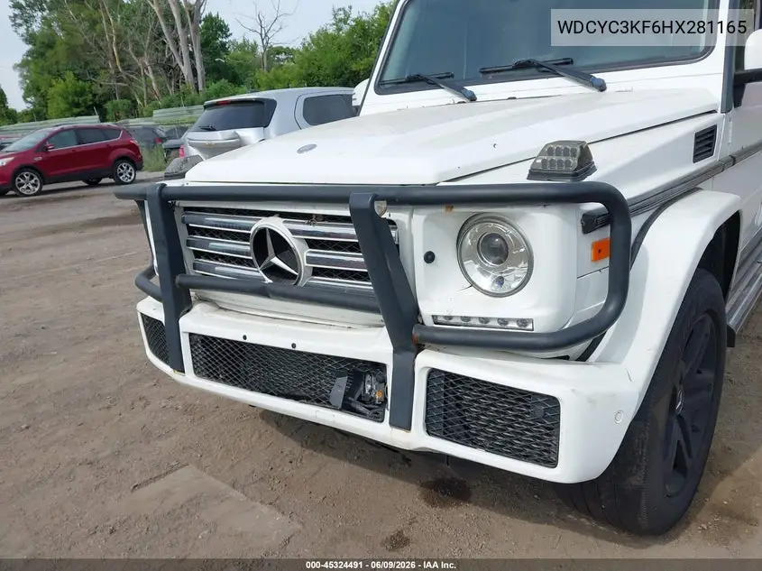 2017 Mercedes-Benz G 550 4Matic VIN: WDCYC3KF6HX281165 Lot: 45324491