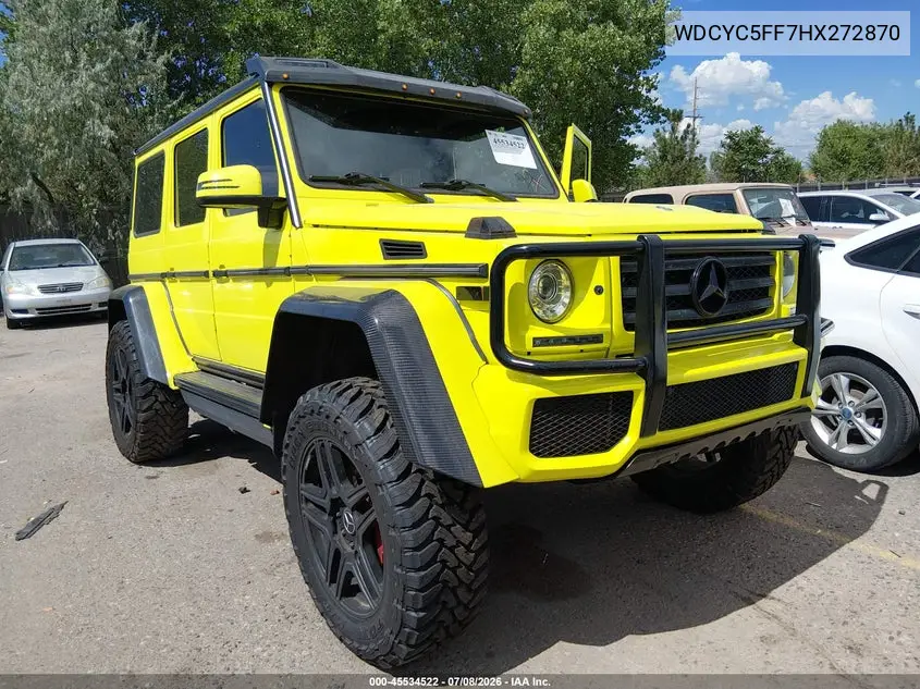 2017 Mercedes-Benz G 550 4X4 Squared VIN: WDCYC5FF7HX272870 Lot: 45534522