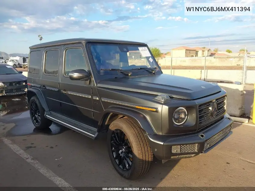 2021 Mercedes-Benz G 550 Suv VIN: W1NYC6BJ6MX411394 Lot: 43050634