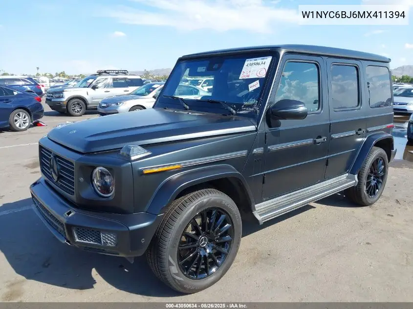 2021 Mercedes-Benz G 550 Suv VIN: W1NYC6BJ6MX411394 Lot: 43050634