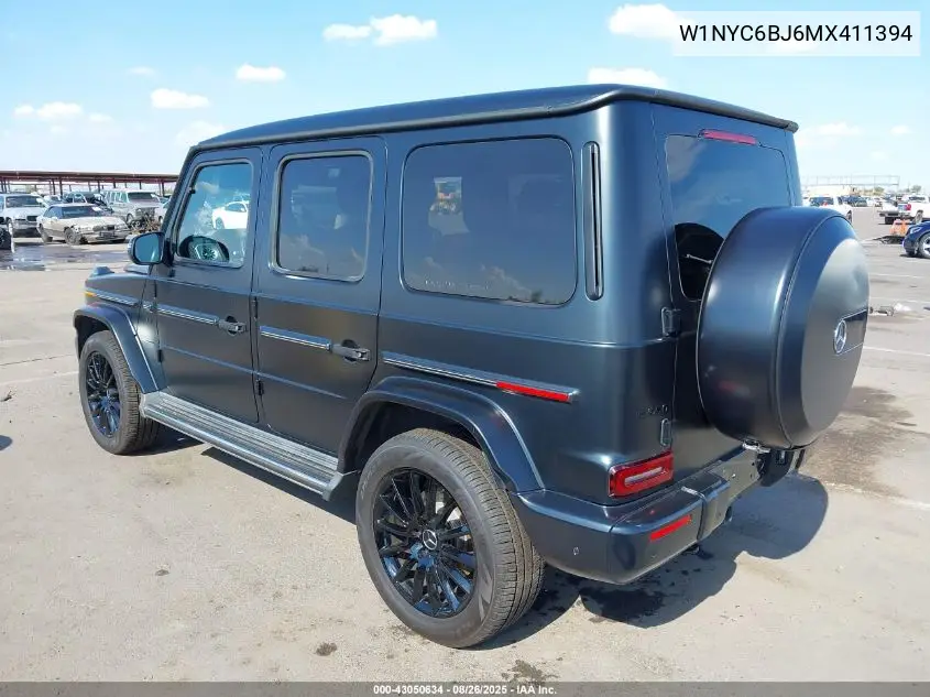 2021 Mercedes-Benz G 550 Suv VIN: W1NYC6BJ6MX411394 Lot: 43050634