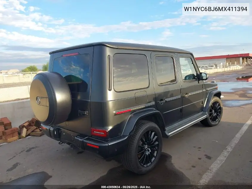 2021 Mercedes-Benz G 550 Suv VIN: W1NYC6BJ6MX411394 Lot: 43050634
