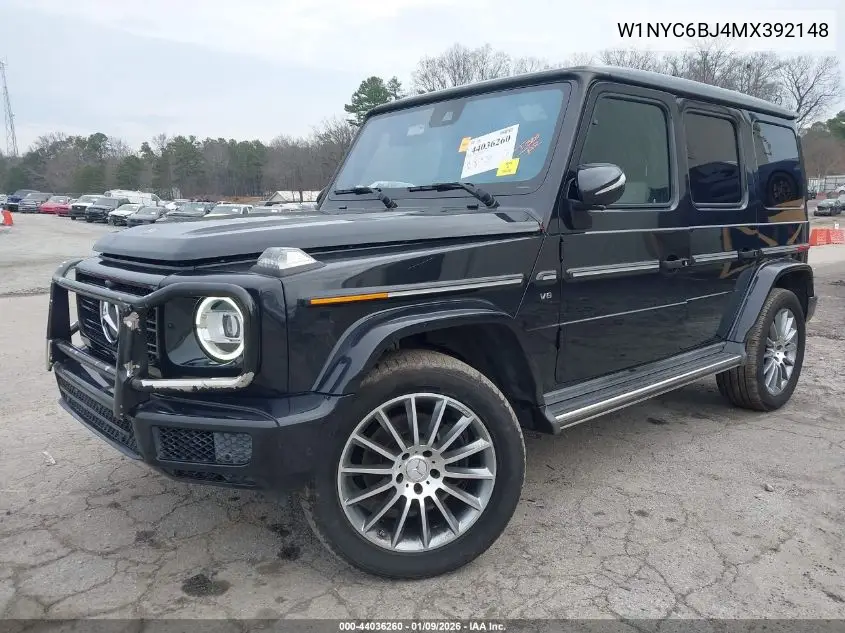 2021 Mercedes-Benz G 550 Suv VIN: W1NYC6BJ4MX392148 Lot: 44036260