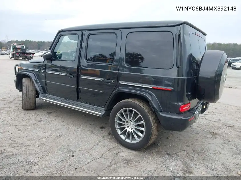 2021 Mercedes-Benz G 550 Suv VIN: W1NYC6BJ4MX392148 Lot: 44036260