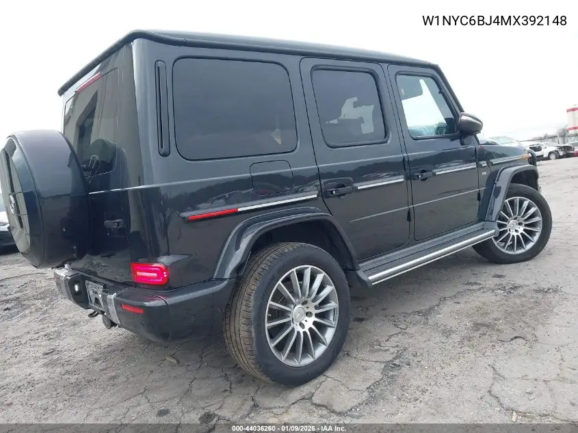 2021 Mercedes-Benz G 550 Suv VIN: W1NYC6BJ4MX392148 Lot: 44036260