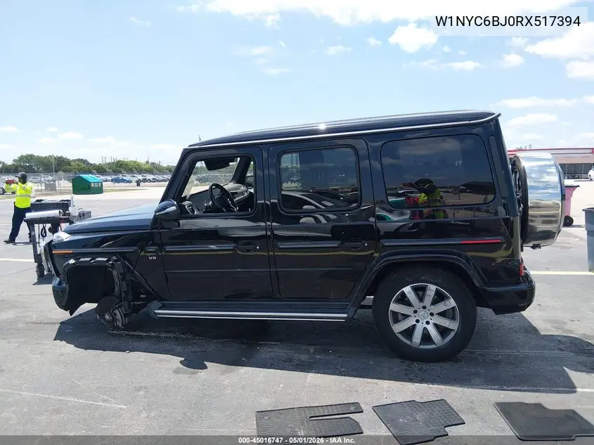 2024 Mercedes-Benz G 550 4Matic VIN: W1NYC6BJ0RX517394 Lot: 45016747