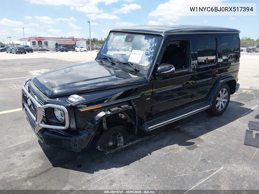 2024 Mercedes-Benz G 550 4Matic VIN: W1NYC6BJ0RX517394 Lot: 45016747