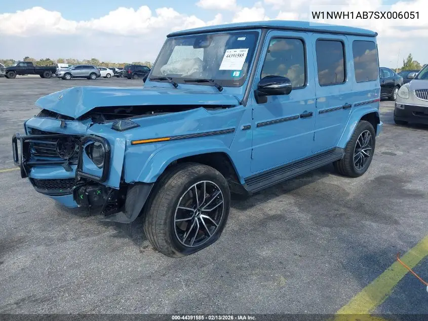 2025 Mercedes-Benz G 550 4Matic VIN: W1NWH1AB7SX006051 Lot: 44391585