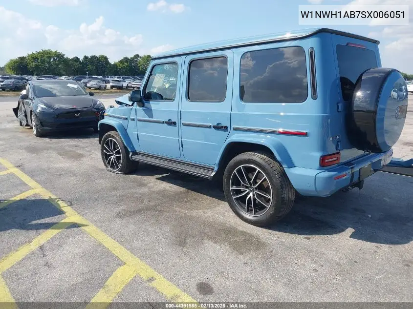 2025 Mercedes-Benz G 550 4Matic VIN: W1NWH1AB7SX006051 Lot: 44391585