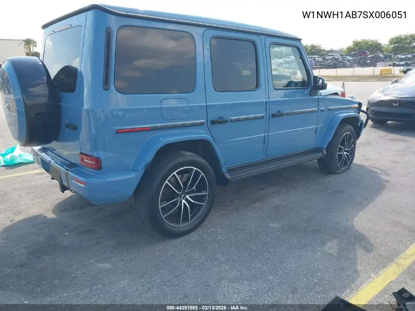 2025 Mercedes-Benz G 550 4Matic VIN: W1NWH1AB7SX006051 Lot: 44391585