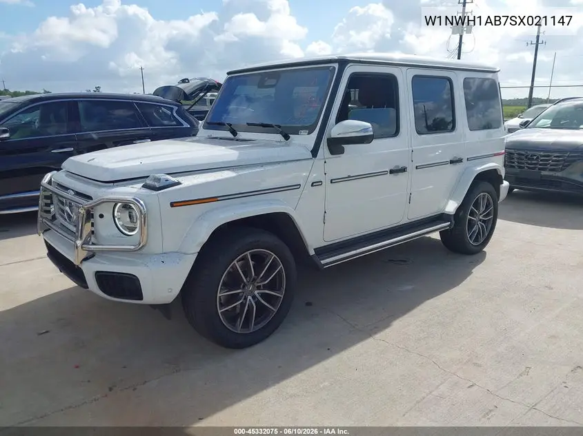 2025 Mercedes-Benz G 550 4Matic VIN: W1NWH1AB7SX021147 Lot: 45332075