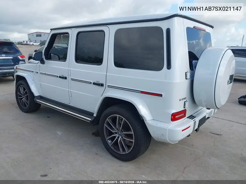 2025 Mercedes-Benz G 550 4Matic VIN: W1NWH1AB7SX021147 Lot: 45332075