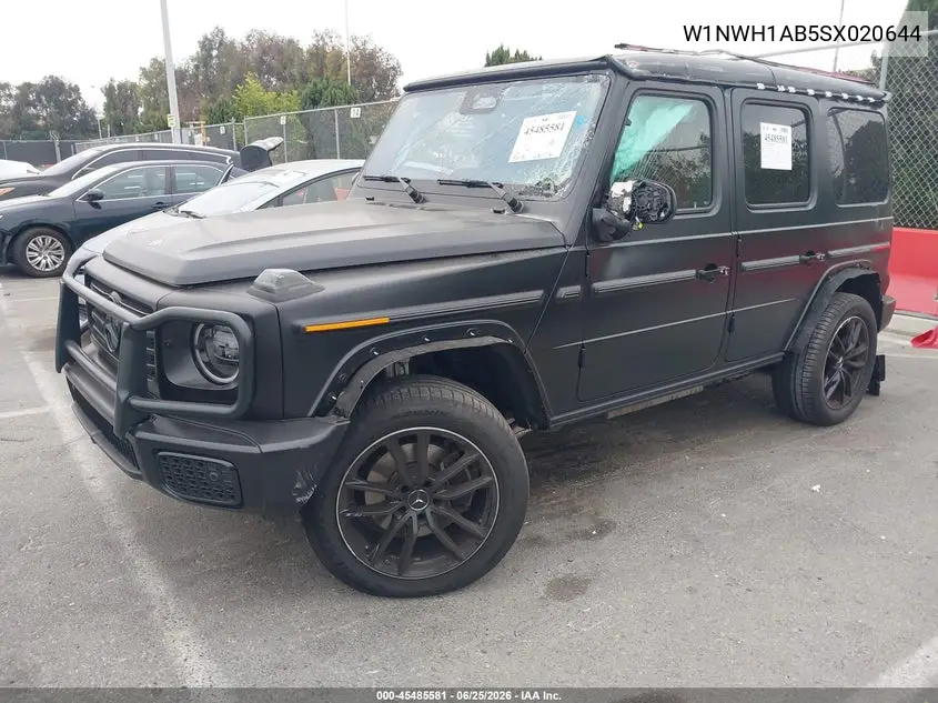2025 Mercedes-Benz G 550 4Matic VIN: W1NWH1AB5SX020644 Lot: 45485581