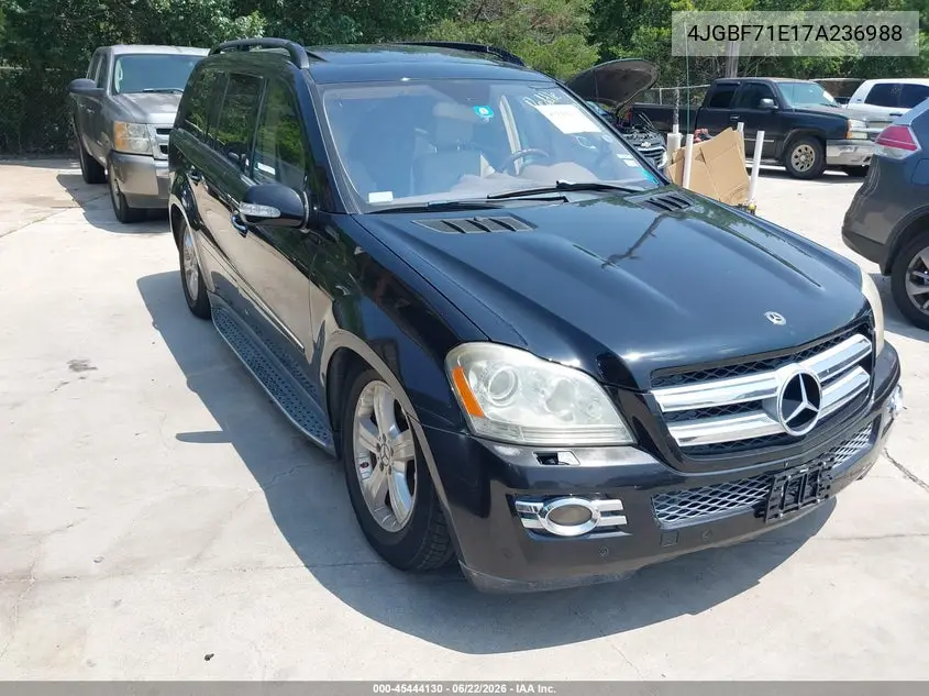 2007 Mercedes-Benz Gl 450 4Matic VIN: 4JGBF71E17A236988 Lot: 45444130