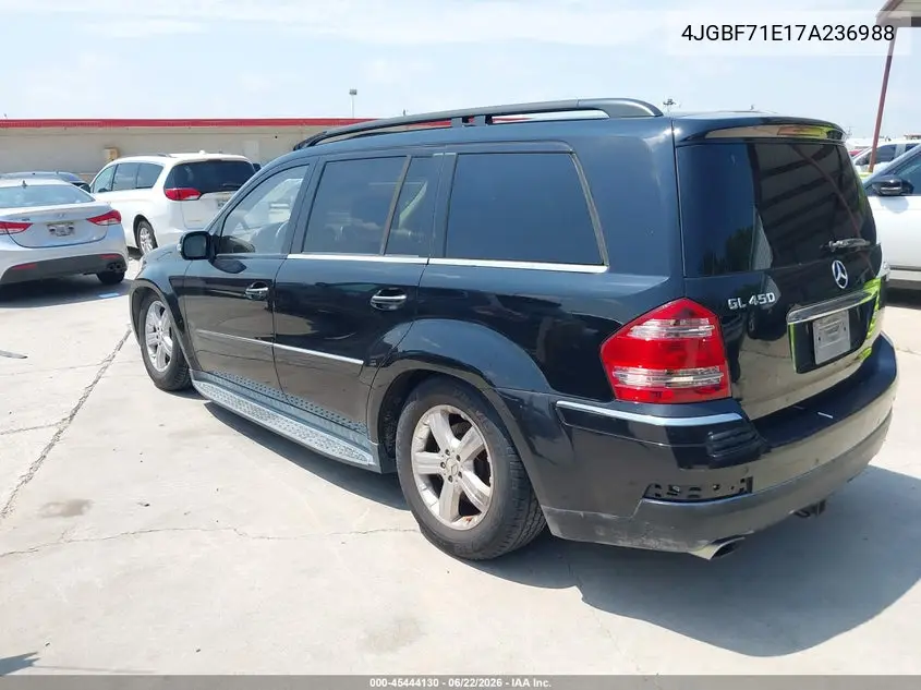2007 Mercedes-Benz Gl 450 4Matic VIN: 4JGBF71E17A236988 Lot: 45444130