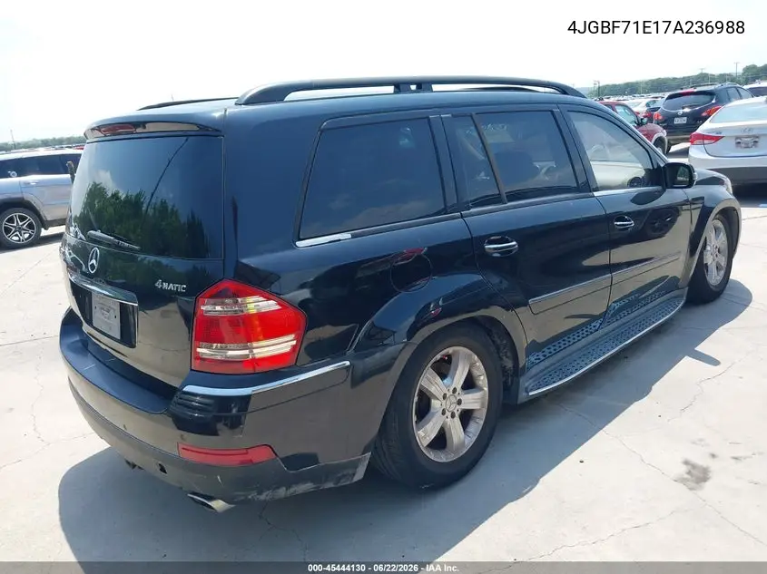 2007 Mercedes-Benz Gl 450 4Matic VIN: 4JGBF71E17A236988 Lot: 45444130