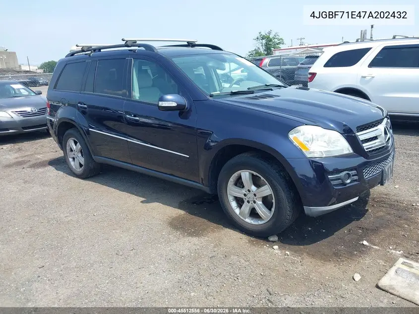2007 Mercedes-Benz Gl 450 4Matic VIN: 4JGBF71E47A202432 Lot: 45512556