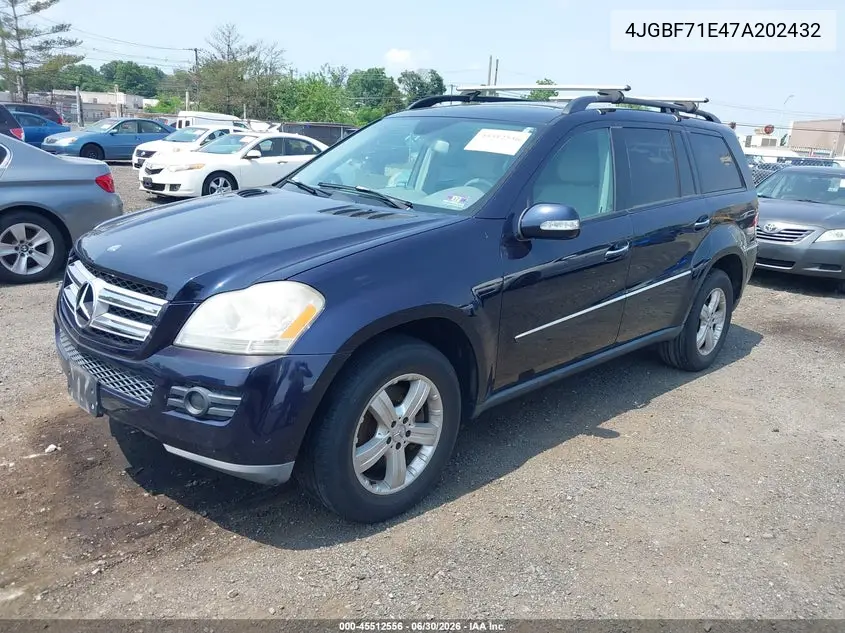 2007 Mercedes-Benz Gl 450 4Matic VIN: 4JGBF71E47A202432 Lot: 45512556