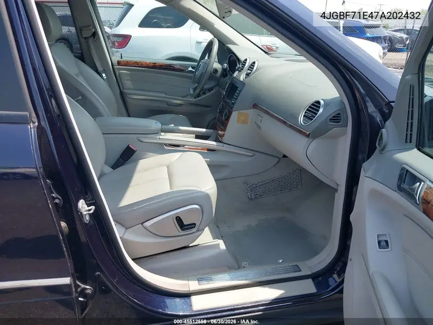 2007 Mercedes-Benz Gl 450 4Matic VIN: 4JGBF71E47A202432 Lot: 45512556