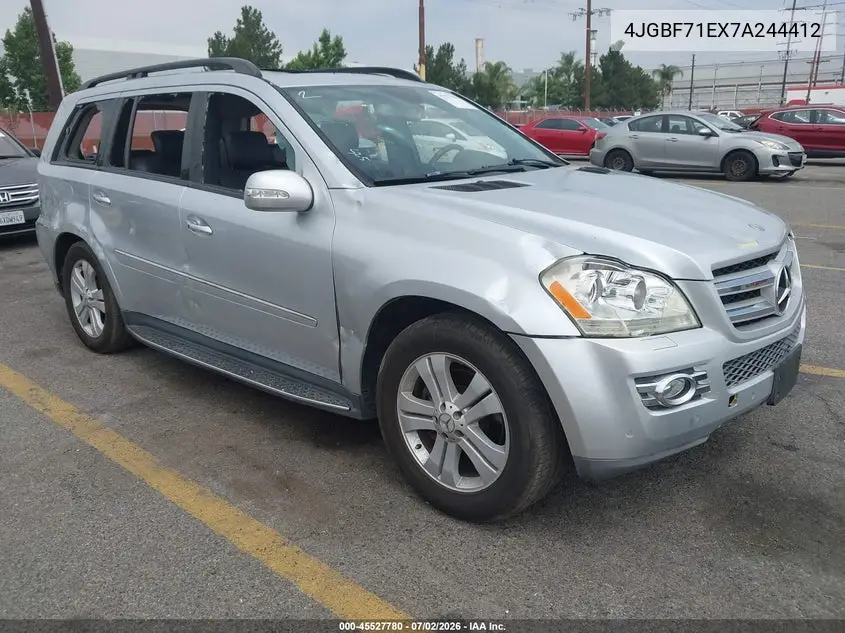 2007 Mercedes-Benz Gl 450 4Matic VIN: 4JGBF71EX7A244412 Lot: 45527780