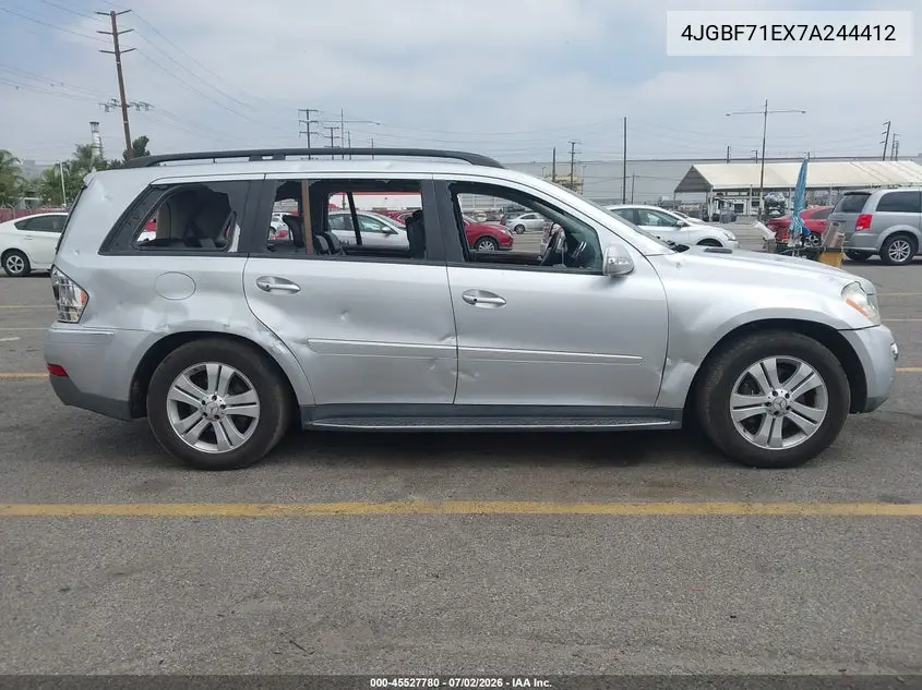 2007 Mercedes-Benz Gl 450 4Matic VIN: 4JGBF71EX7A244412 Lot: 45527780