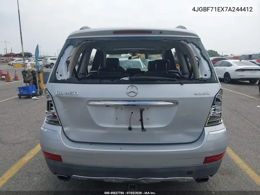 2007 Mercedes-Benz Gl 450 4Matic VIN: 4JGBF71EX7A244412 Lot: 45527780
