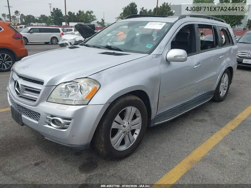 2007 Mercedes-Benz Gl 450 4Matic VIN: 4JGBF71EX7A244412 Lot: 45527780