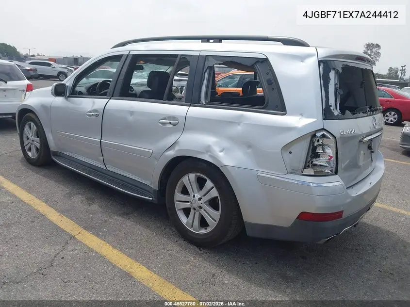 2007 Mercedes-Benz Gl 450 4Matic VIN: 4JGBF71EX7A244412 Lot: 45527780