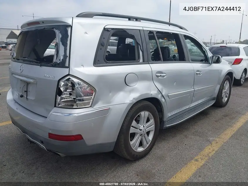 2007 Mercedes-Benz Gl 450 4Matic VIN: 4JGBF71EX7A244412 Lot: 45527780