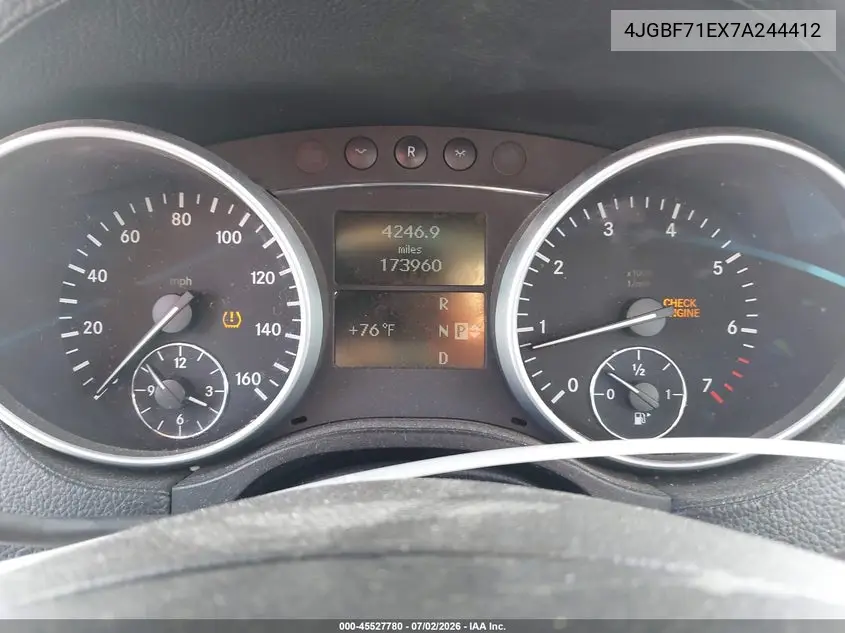2007 Mercedes-Benz Gl 450 4Matic VIN: 4JGBF71EX7A244412 Lot: 45527780