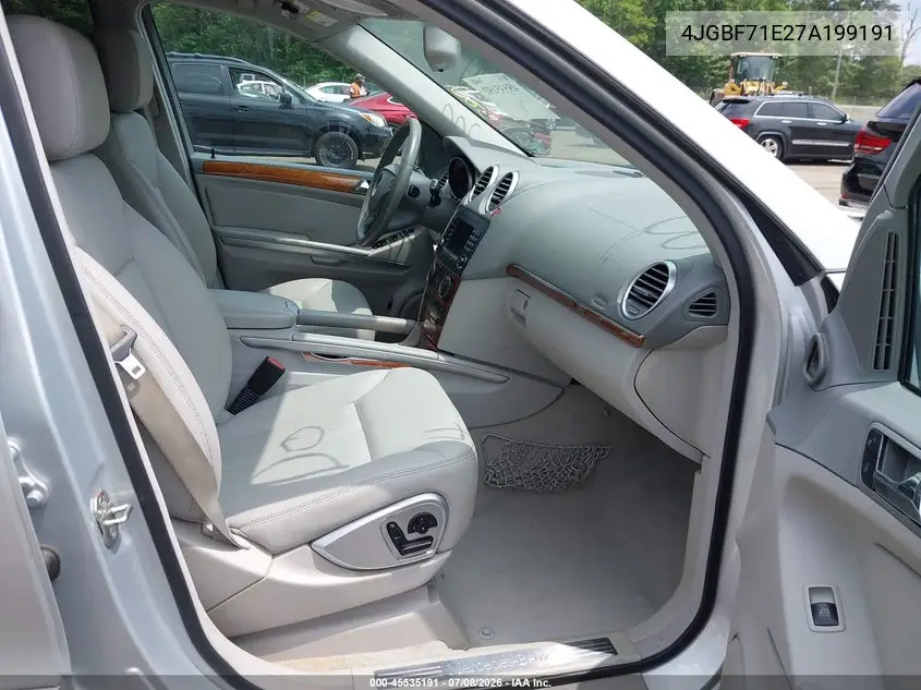 2007 Mercedes-Benz Gl 450 4Matic VIN: 4JGBF71E27A199191 Lot: 45535191